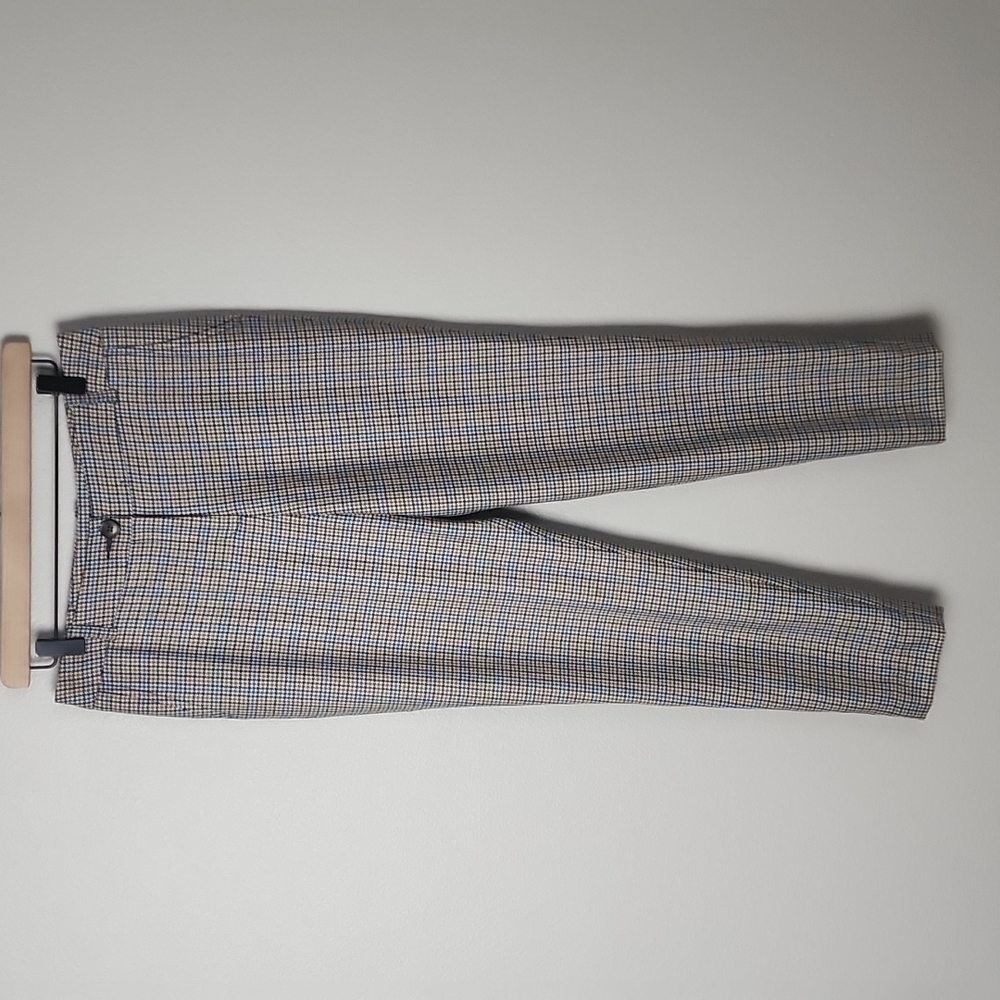 Pendleton Womens Houndstooth Plaid Academia Wool Pants